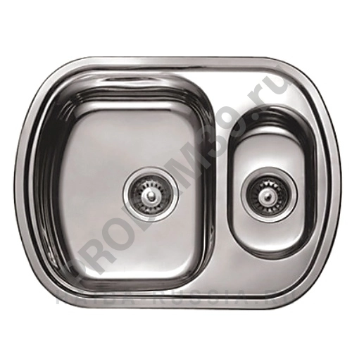 HBD4963T кухонная мойка полуторка декор 630*490*180мм