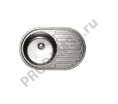 HBD5077 кухонная мойка овальная декор 770*500*180мм