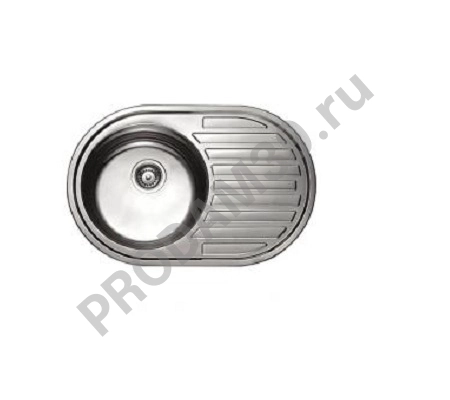 HBD5077-06 кухонная мойка накладная декор 770*500*180мм