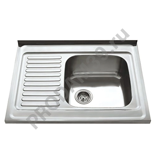 HBD6080-06 кухонная мойка с крылом декор 800*600*160мм