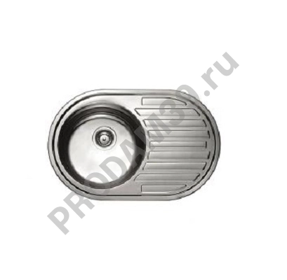 HBS5077 кухонная мойка овальная матовая 770*500*180