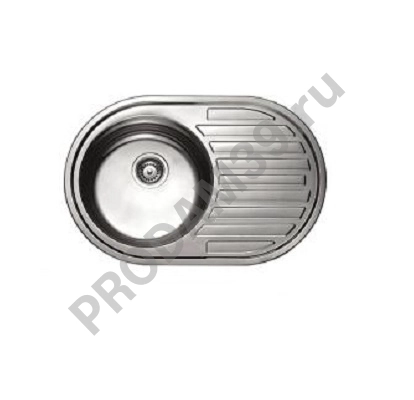 HBS5077-06 кухонная мойка овальная матовая 770*500*180мм