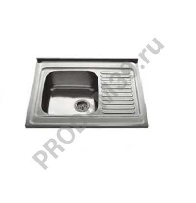 HBS6080 кухонная мойка с крылом матовая 800*600*180мм