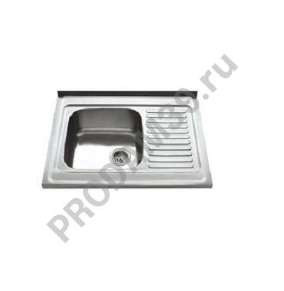 HBS6080R-06 кухонная мойка с крылом правая матовая 800*600*160мм