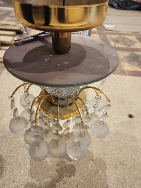 Люстра с гранёнными шариками б\у