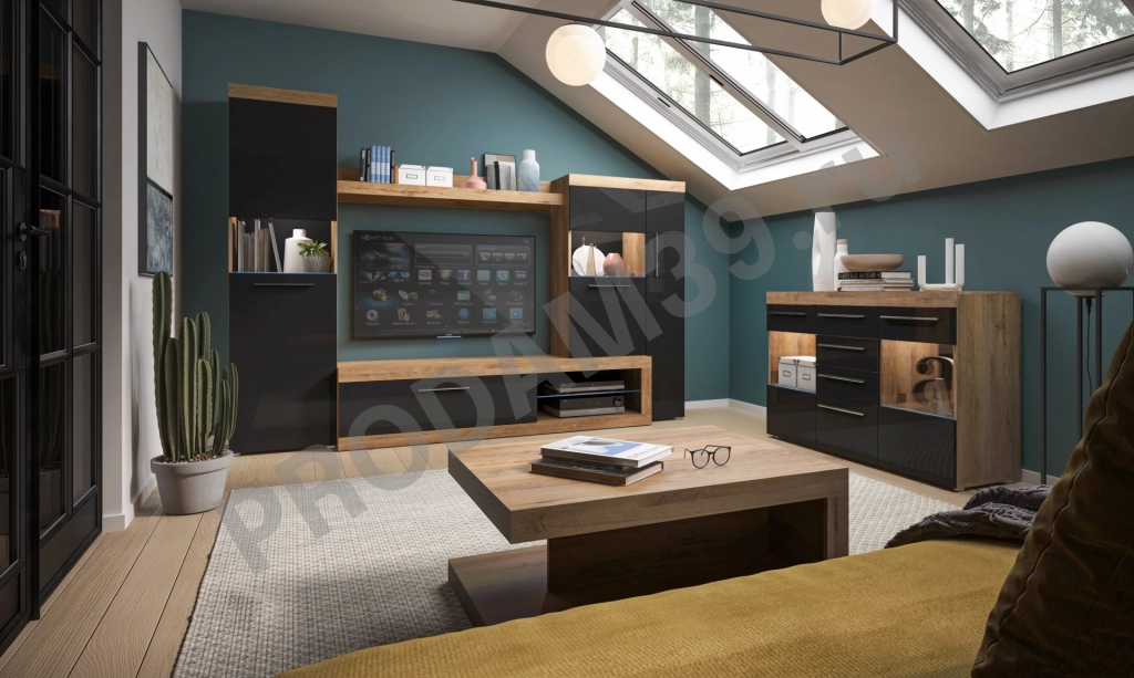 Стенка SICILY черная