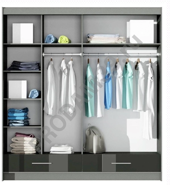 Шкаф-купе Марсилия (203/255 см) матовый