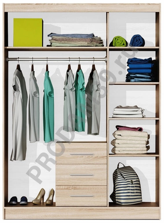 Шкаф Bali D3 розовый, индиго, оливковый