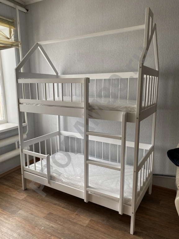 Двухярусная кровать Эко-12 Домик К