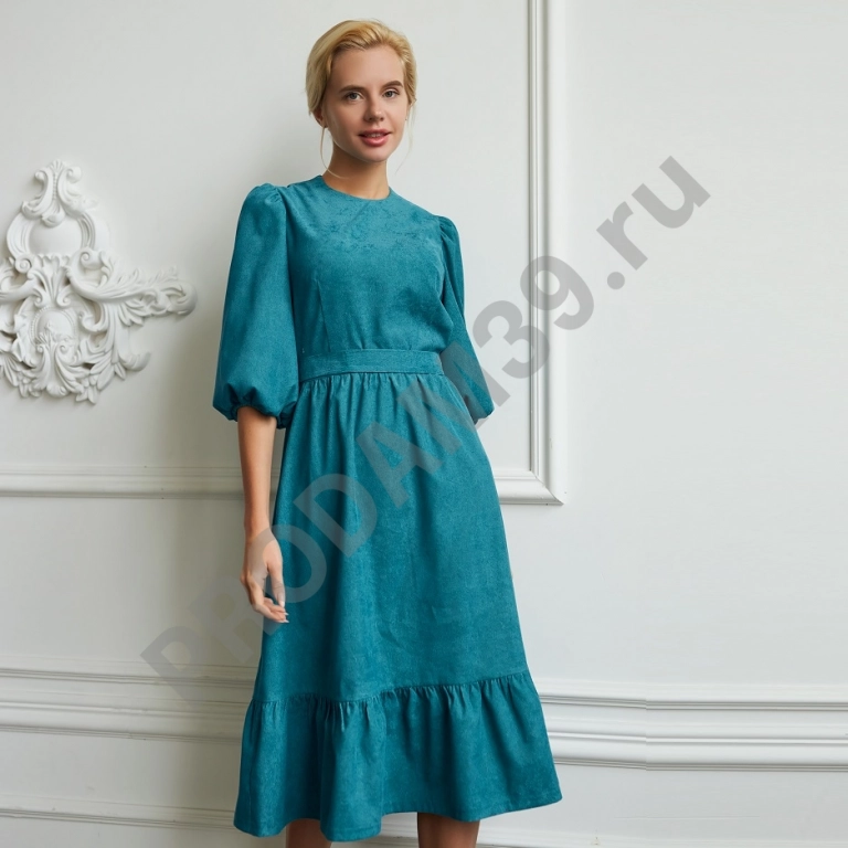 Платье Вельвет (темно-бирюзовый)