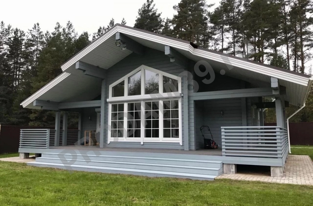 Построим дом в Калининграде, серый ключ, с материалом