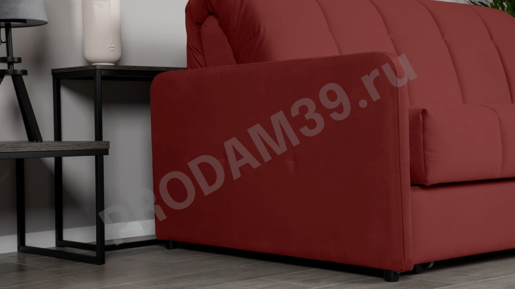 Диван-кровать Домо Про прямой с узкими подлокотниками без полок, габариты спального места 216*140*46