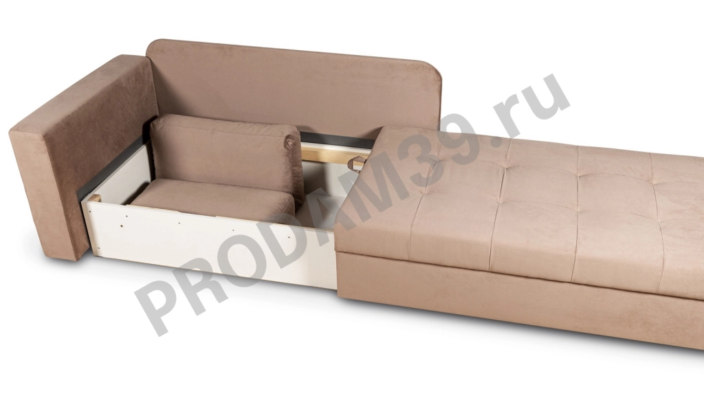 Прямой диван Nice левый, габариты спального места 204х81