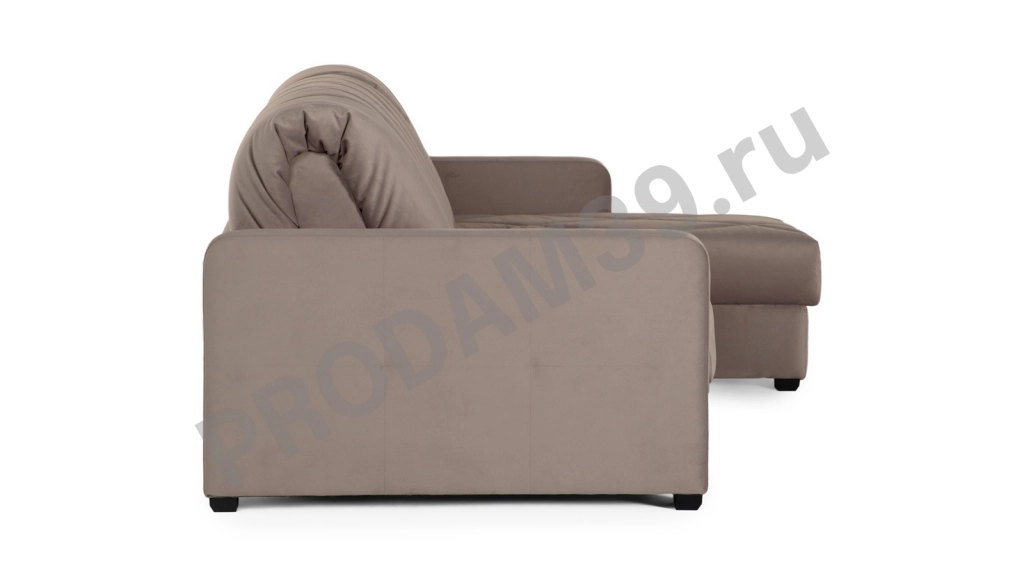 Диван-кровать Домо Про угловой (подлокотник 25 см без полок), габариты спального места 216*140*46