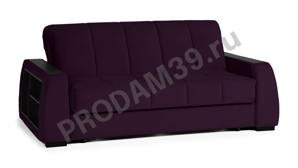 Диван-кровать Домо Про прямой (подлокотник 25 см с полками), габариты спального места 216*140*46