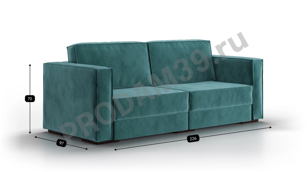 Модульный диван Hero 2-секционный, 212*90*97