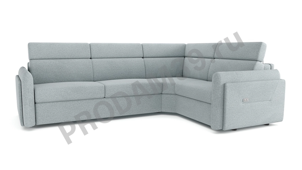 Диван Хоган угловой без реклайнера, габариты спального места 200*140