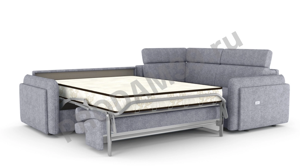 Диван Хоган угловой без реклайнера, габариты спального места 200*140