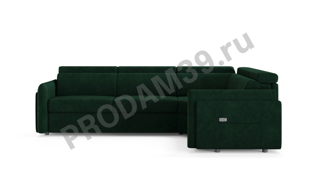 Диван Хоган уловой с реклайнером, габариты спального места 200*140