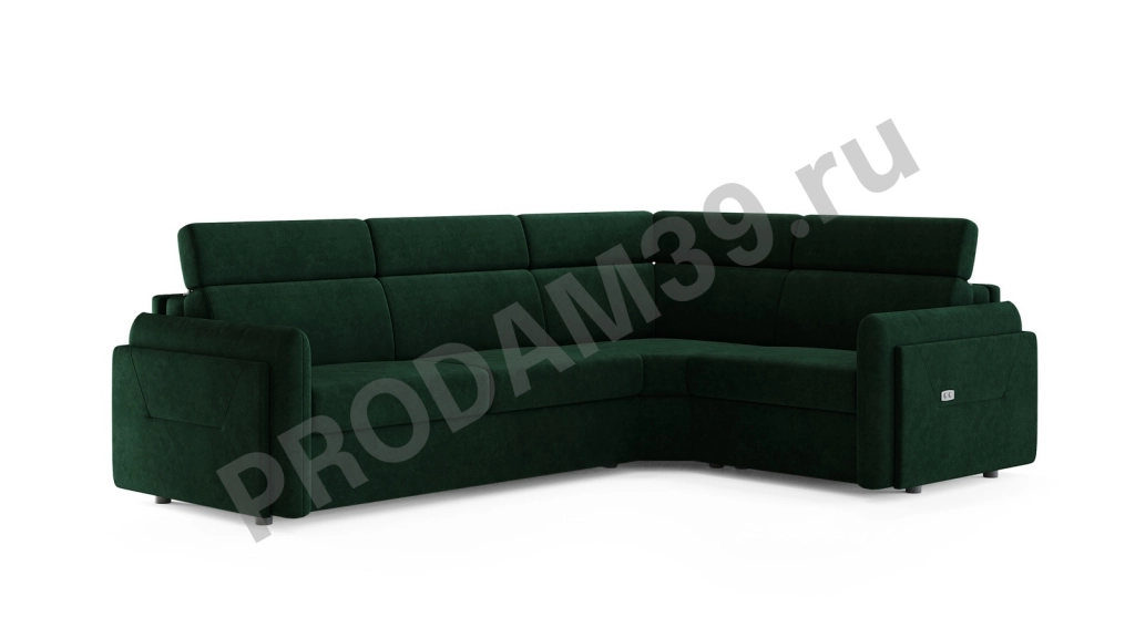 Диван Хоган уловой с реклайнером, габариты спального места 200*140