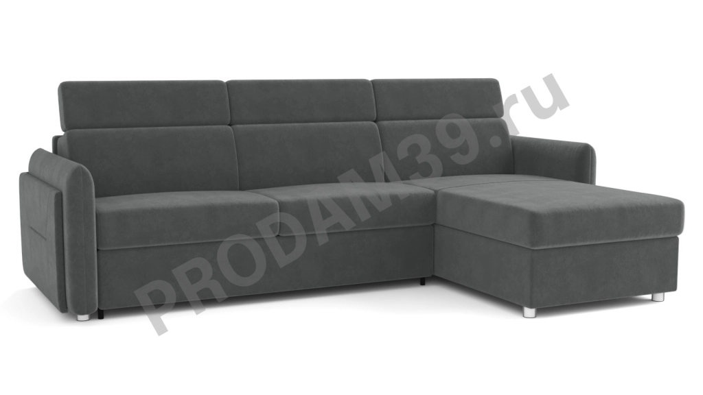 Диван Хоган угловой с канапе, габариты спального места 200*140