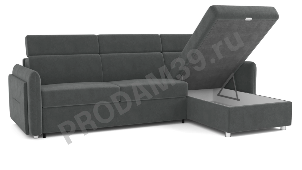 Диван Хоган угловой с канапе, габариты спального места 200*140