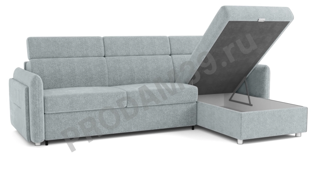 Диван Хоган с канапе и креслом с реклайнером, габариты спального места 200*140