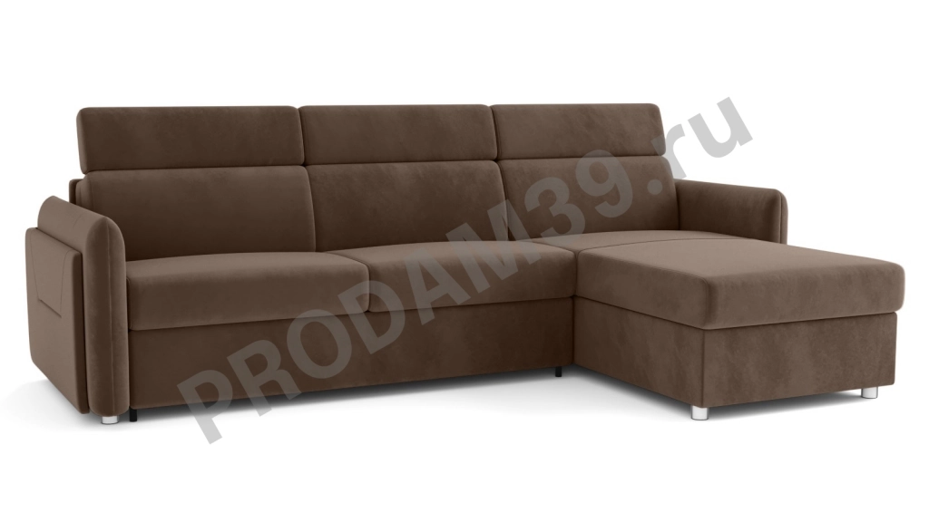 Диван Хоган с канапе и кресельной секцией с реклайнером, габариты спального места 200*140