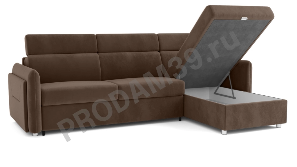 Диван Хоган с канапе и кресельной секцией с реклайнером, габариты спального места 200*140