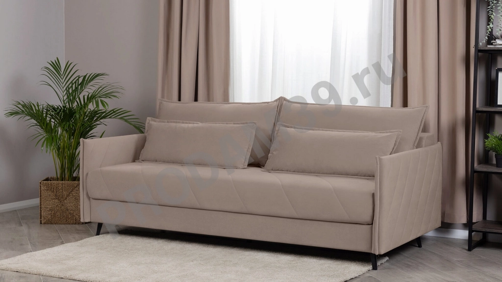 Прямой диван Mercury, габариты спального места 156*203