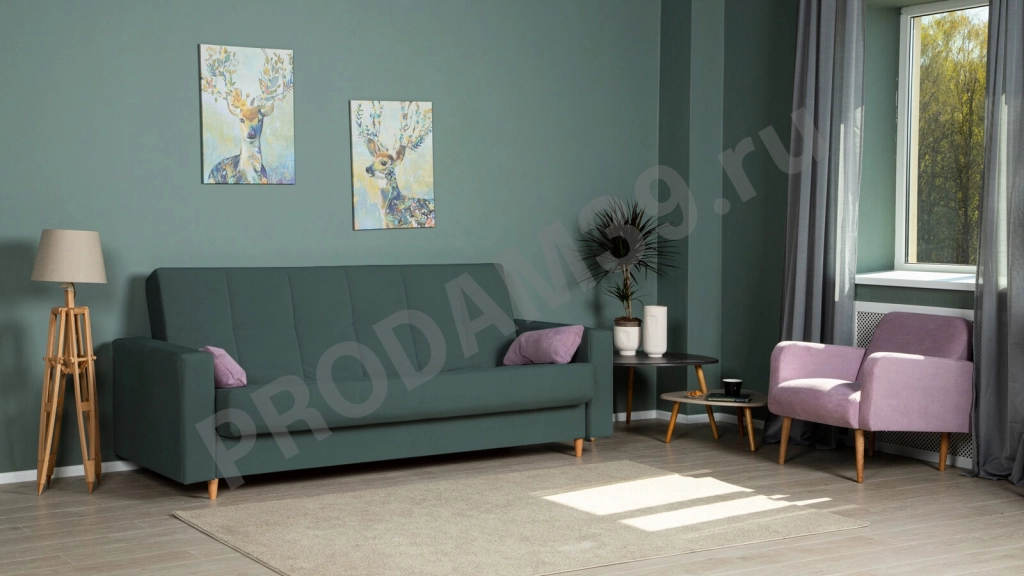 Прямой диван Click, габариты спального места 139*202