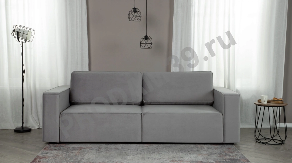 Прямой диван Ralf двухместный, с подлокотниками, габариты спального места 160*200