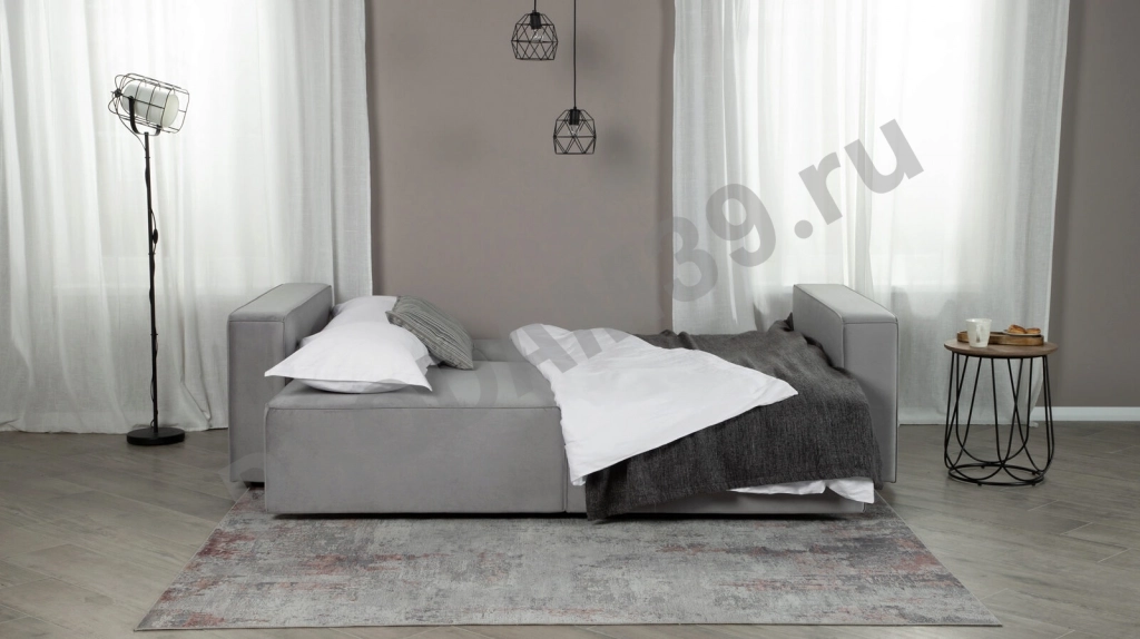 Прямой диван Ralf двухместный, с подлокотниками, габариты спального места 160*200