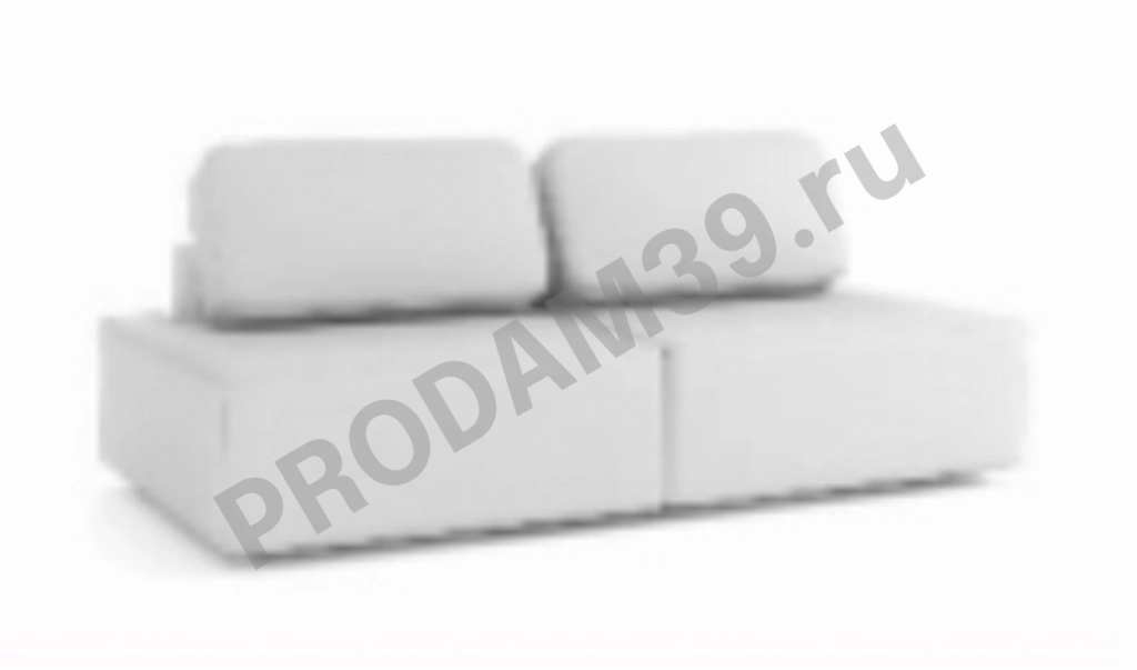 Прямой диван Ральф-2х секционный без подлокотников, габариты спального места 160*200