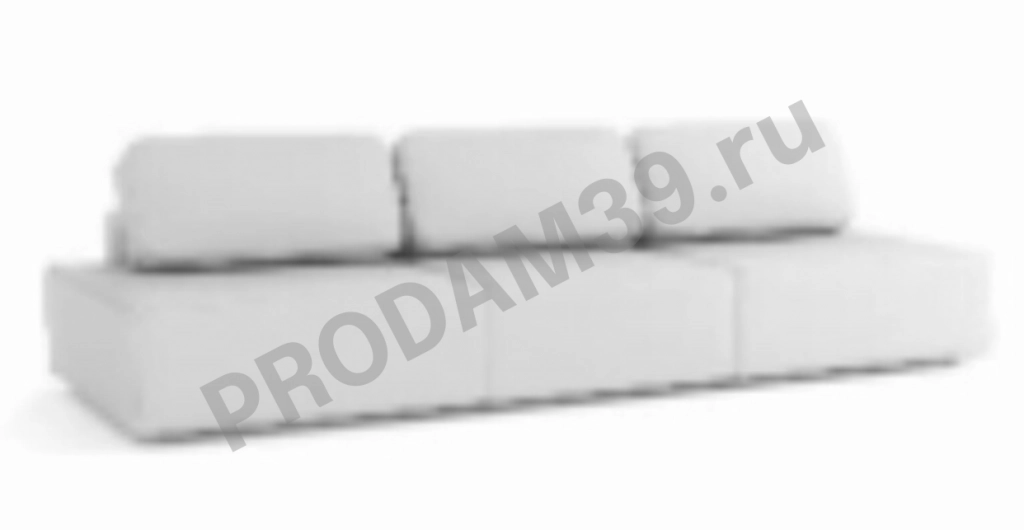 Прямой диван Ральф-3х секционный без подлокотников, габариты спального места 160*300