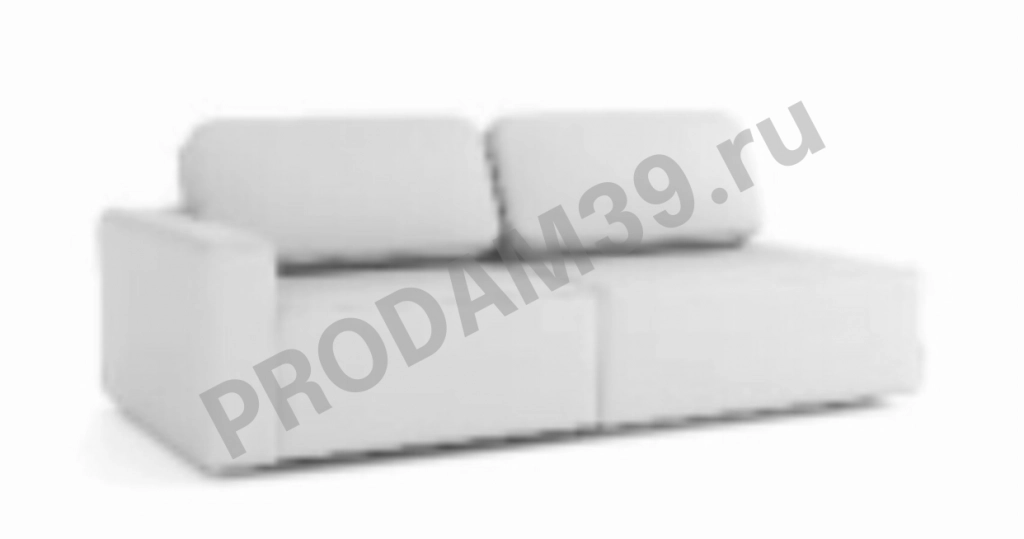 Прямой диван Ralf двухместный, с подлокотником L, габариты спального места 160*200