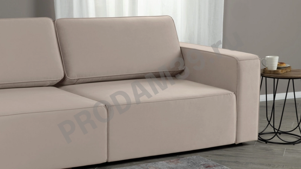 Прямой диван Ральф-2х секционный L без подлокотника слева, габариты спального места 160*200