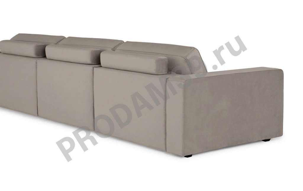 Прямой диван Ральф-3х секционный R без подлокотника справа, габариты спального места