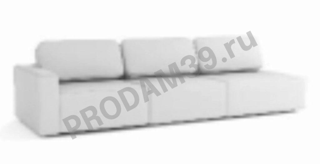 Прямой диван Ральф-3х секционный R без подлокотника справа, габариты спального места