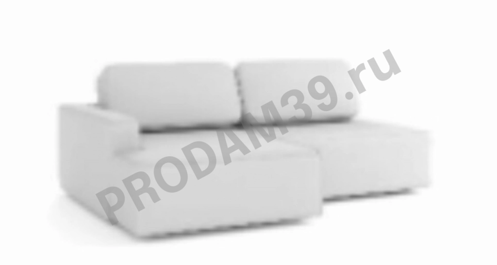 Угловой диван Ralf двухместный, с подлокотником L, габариты спального места 160*200