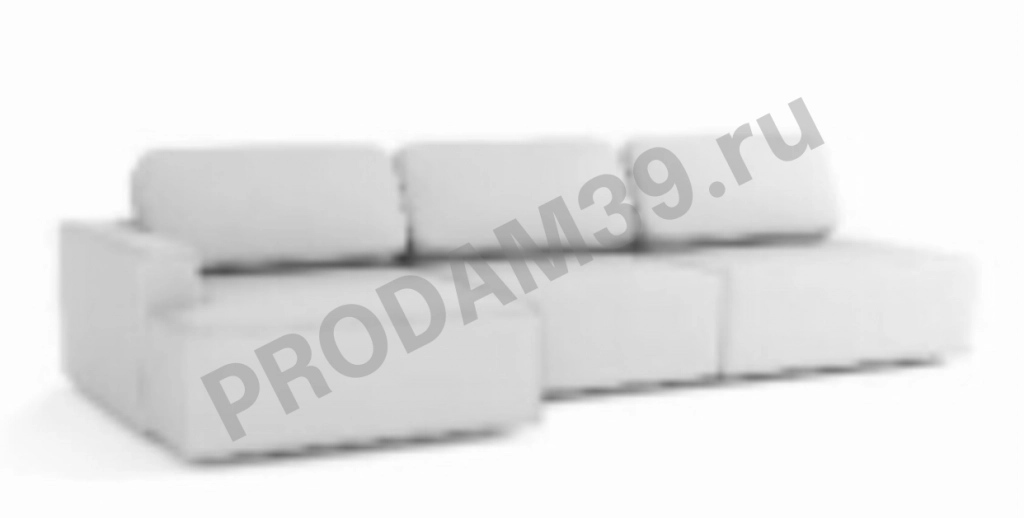 Угловой диван Ralf трехместный, с подлокотником L, габариты спального места 160*300