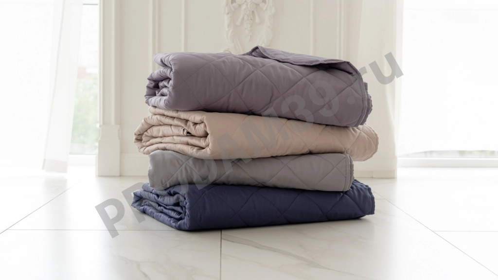 Покрывало хлопковое Askona Home, цвет пепельный, 220*240