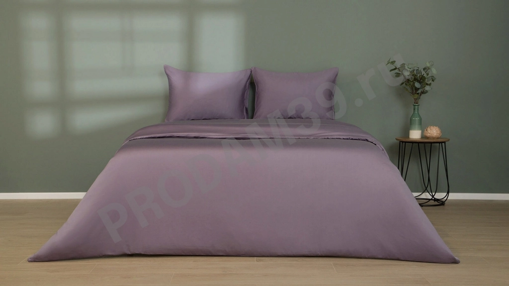 Комплект постельного белья Maco Sateen Лиловая дымка, евро(пододеяльник 220*200;наволочки 50*70-2шт)