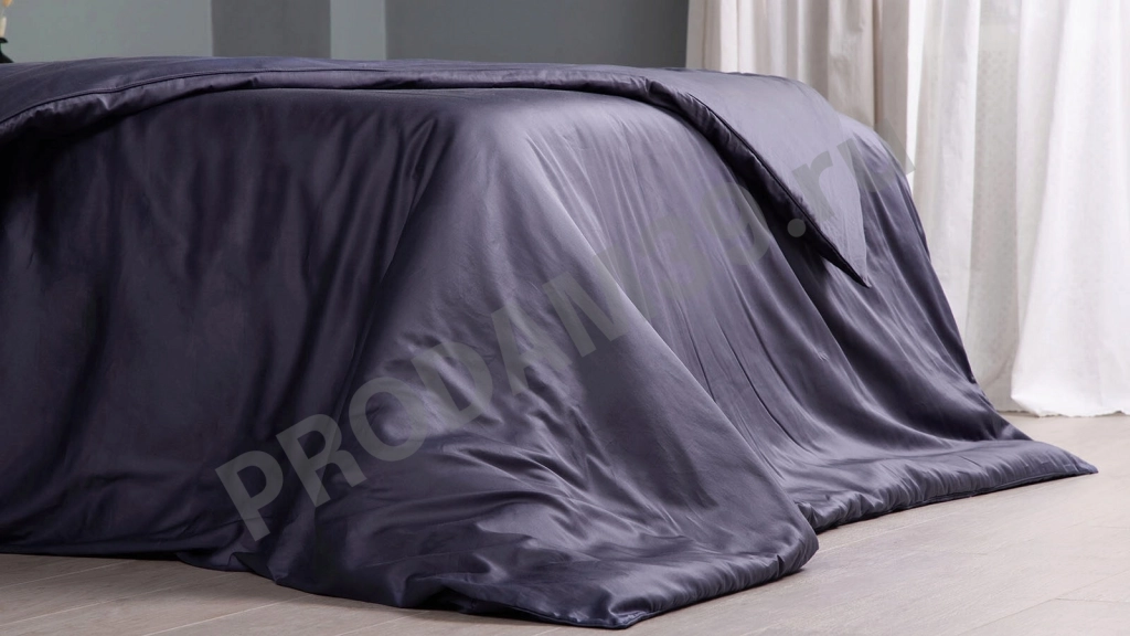 Комплект постельного белья Maco Sateen Синий топаз, евро (пододеяльник 220*200; наволочки 50*70-2шт)