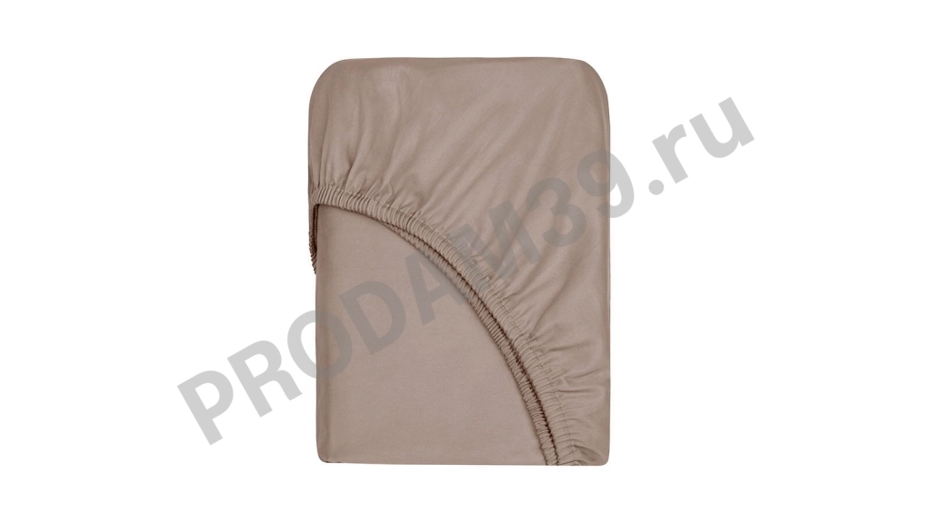 Простыня на резинке Maco Sateen Кремовый, 160*200