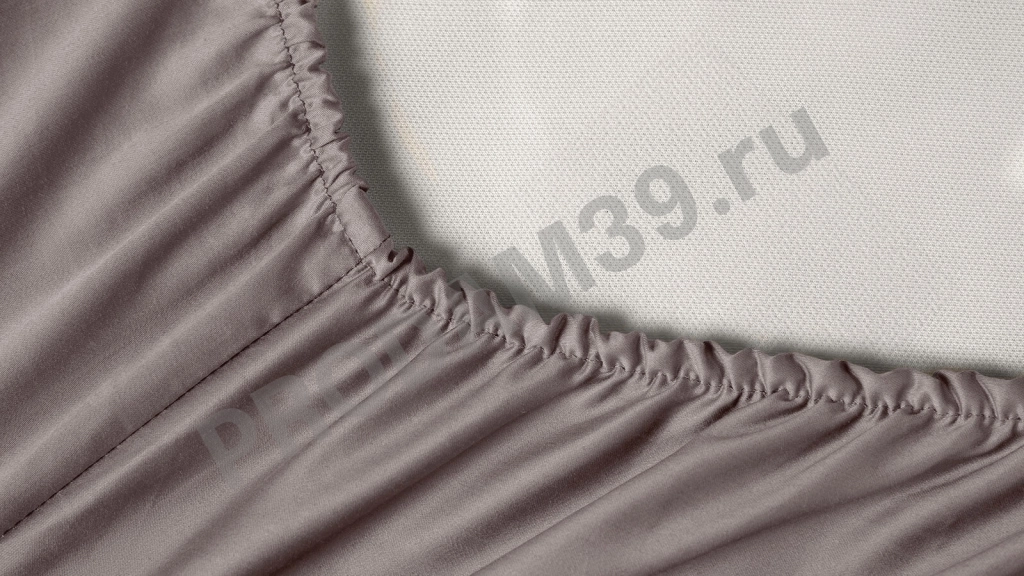 Простыня на резинке Maco Sateen Пепельный, 160*200