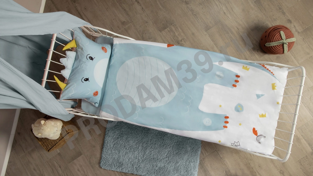 Комплект постельного белья Askona kids Динозавр, 110*140
