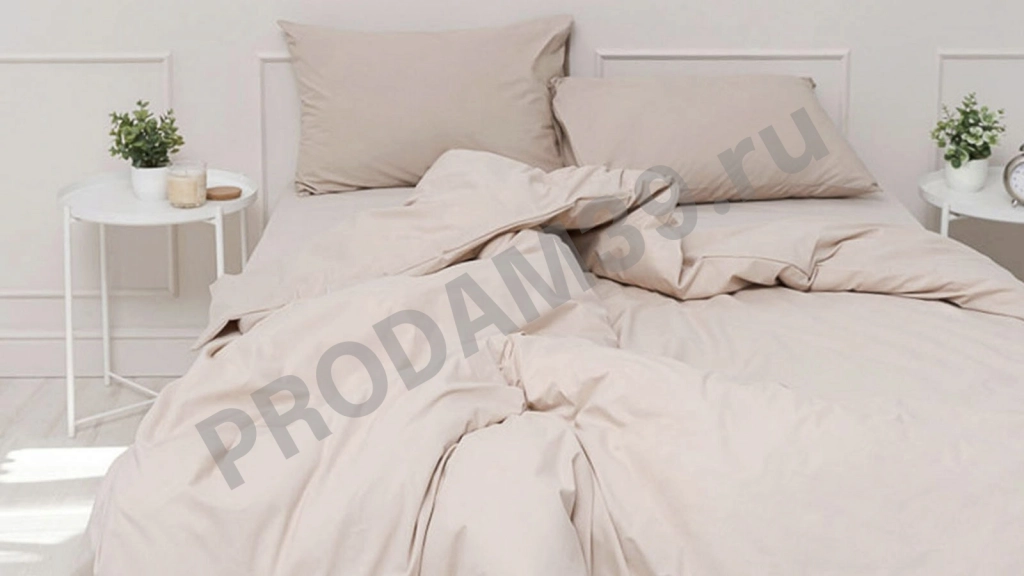 Простыня без резинки Askona Comfort Cotton, цвет: Льняной, 220*240