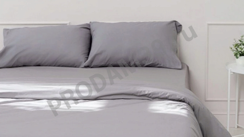 Простыня без резинки Askona Comfort Cotton, цвет: Светло-серый, 220*240