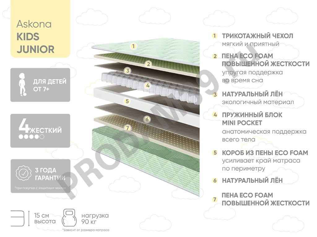 Матрас Junior, 70*90